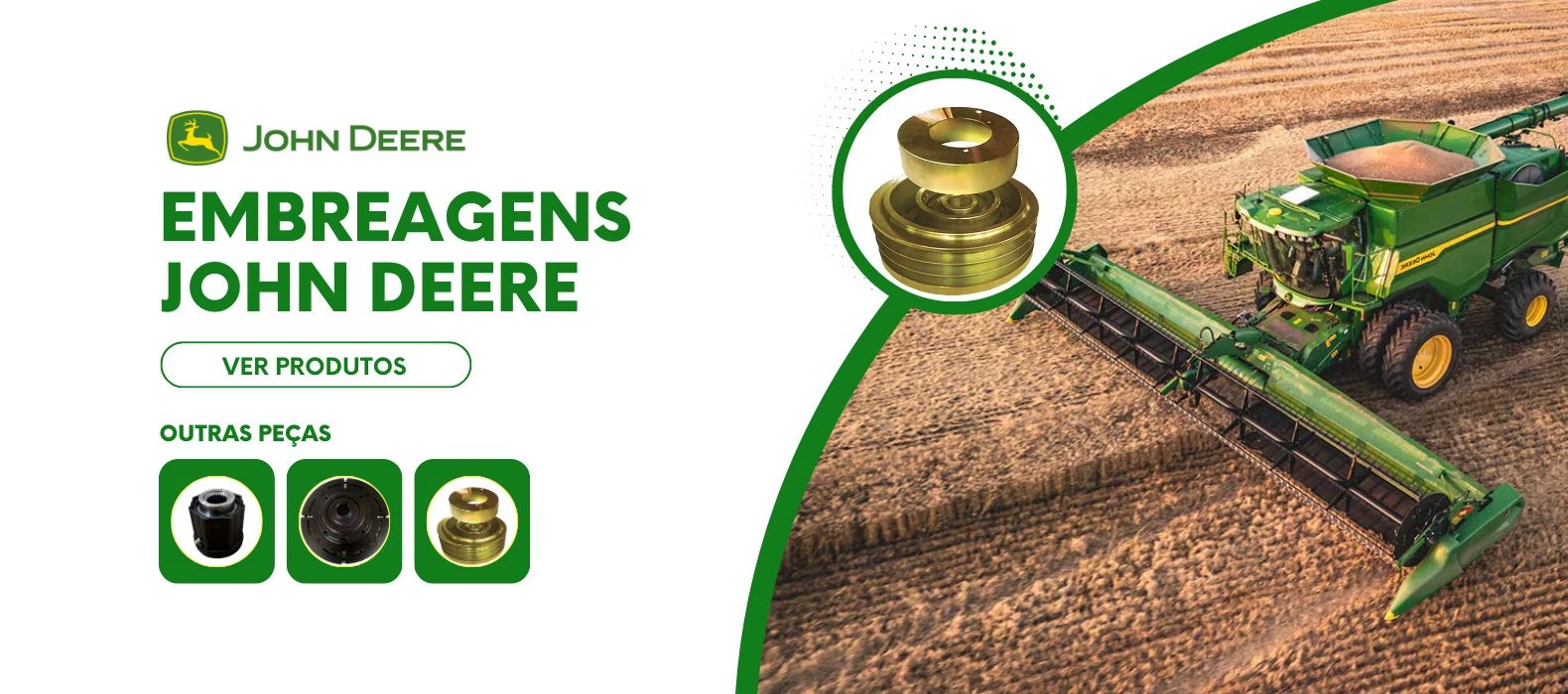 White and Green Modern Agricultural Machinery Sales Poster Landscape (5)